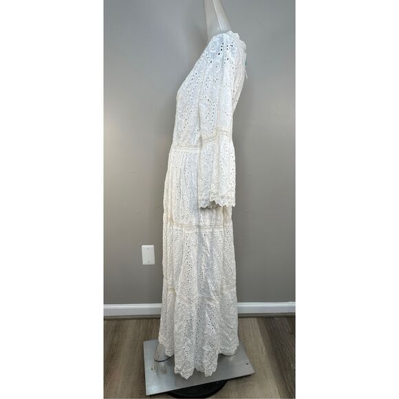 Melissa Odabash AVA WHITE KAFTAN Size S $340 - Picture 8 of 12